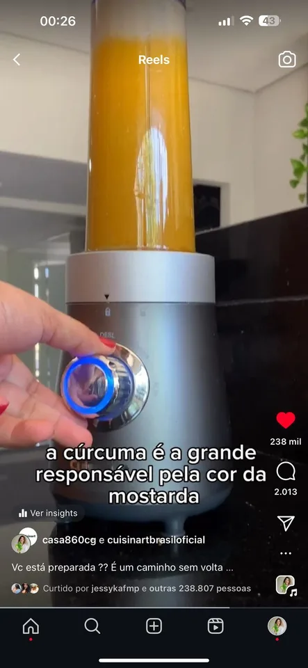 Campanha para Cuisinart: 238 mil curtidas · 2.013 comentários